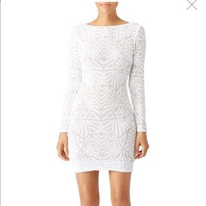 Dress The Population White Carlene Dress Small